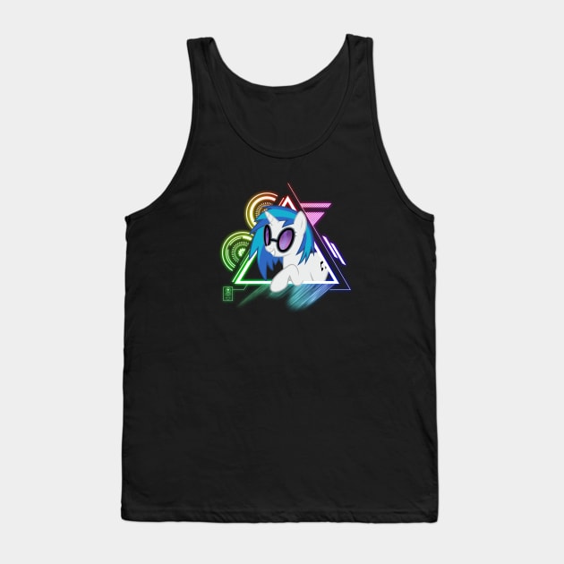 Glowing Bass - DJ PON3 Tank Top by Brony Designs